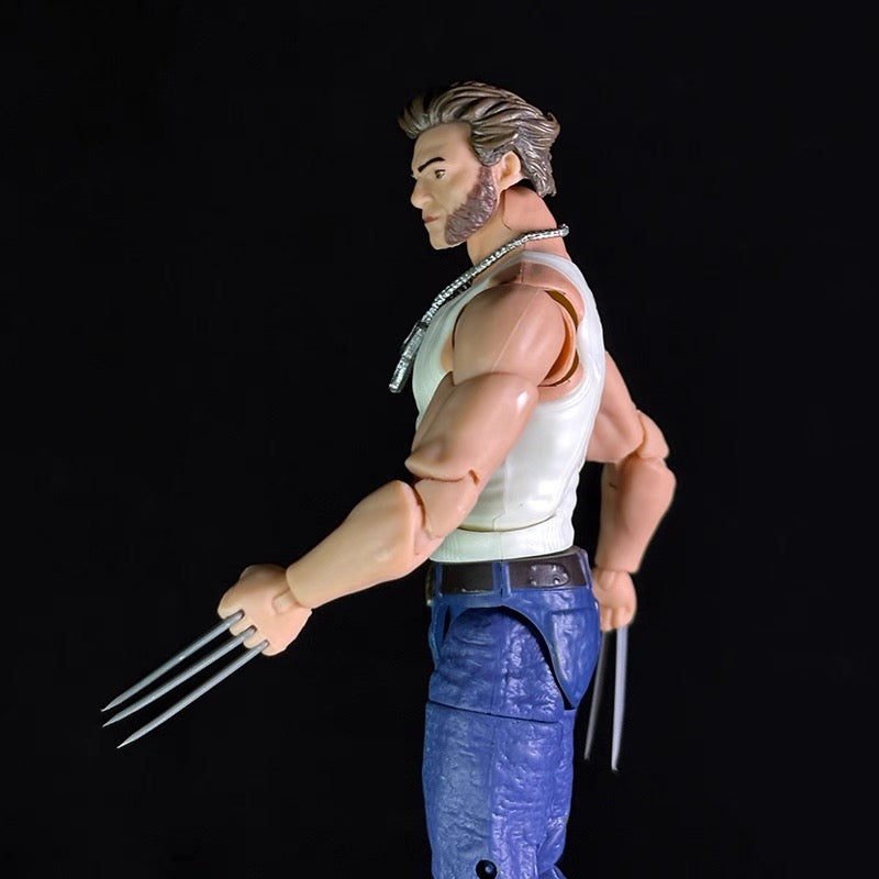 Marvel Legends Series Wolverine Logan Action Figure – Deadpool Legacy Collection Articulated Figure
