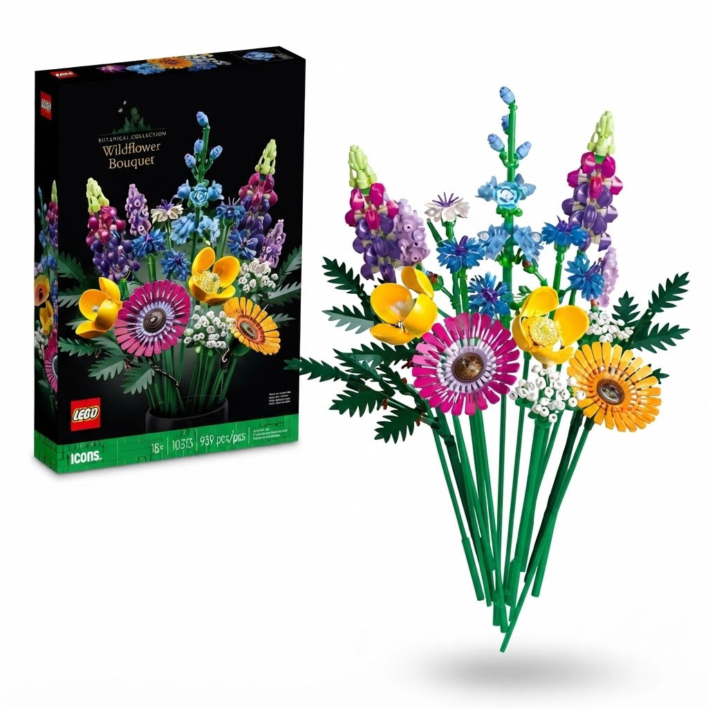 LEGO Icons Wildflower Bouquet Building Set 10313 - Botanical Collection