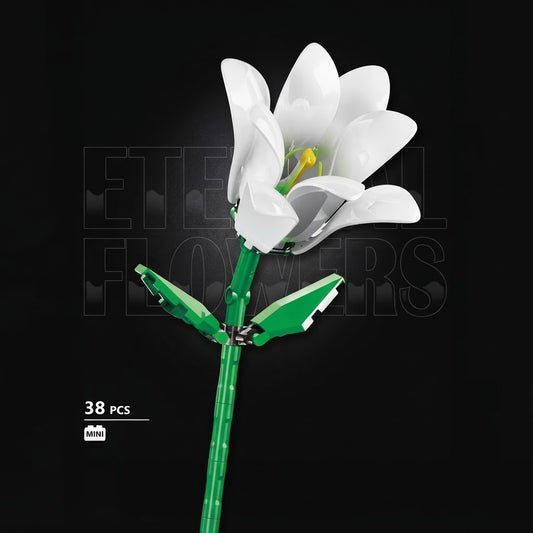 Botanical Flower Building Blocks Set – DIY Brick Plant Variants (Lily, Daisy, Tulip, Sunflower)