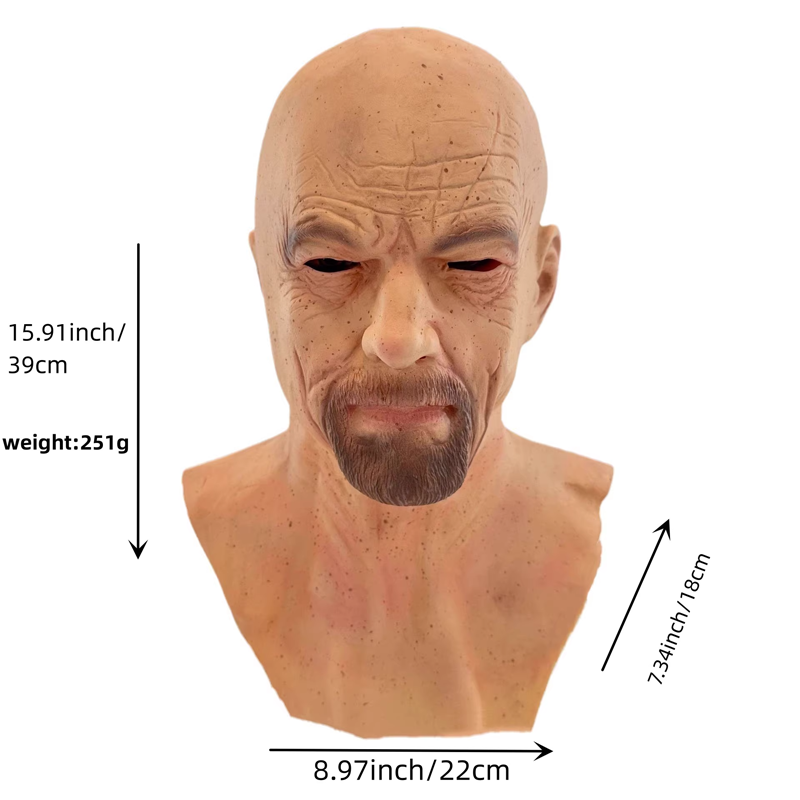 The Kingpin Walter White Hyper-Realistic Mask – Cinematic Crime Drama Cosplay & Collector Armor | Geekzilla