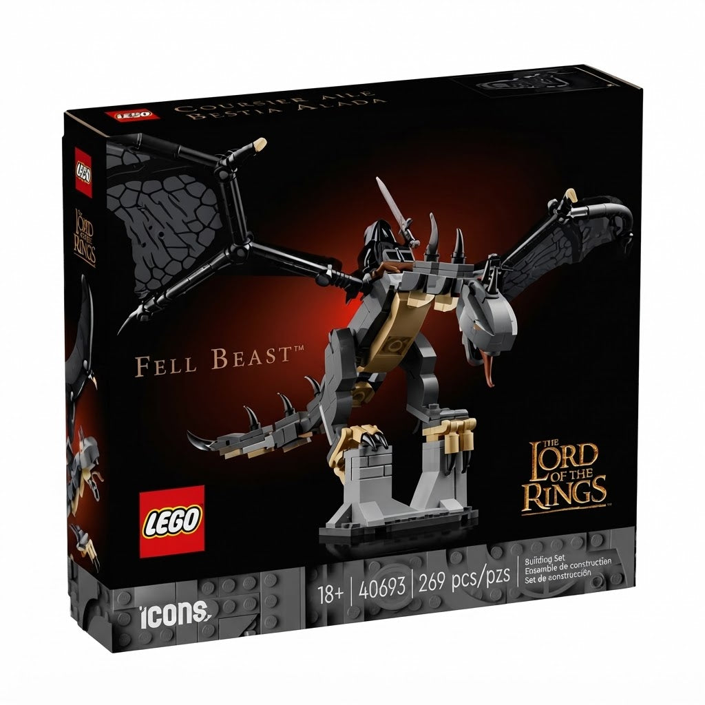 The Lord of the Rings Fell Beast Building Set – Icons Collector Model (269 Pieces)