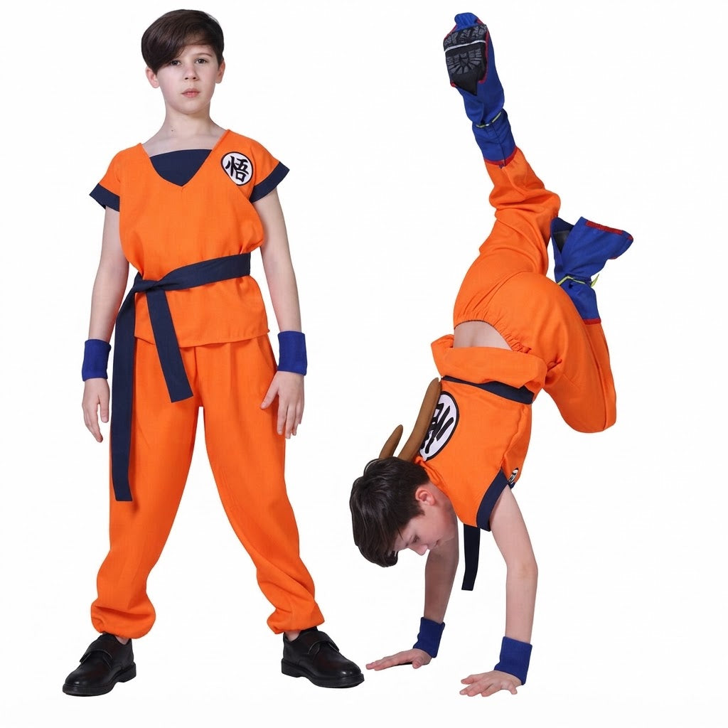 Dragon Ball Wukong Turtle Character 6-Piece Cosplay Costume Set