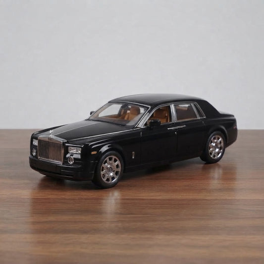 Rolls-Royce Luxury Metal Diecast Model Car – Simulation Sound & Light Pull-Back Edition | Geekzilla