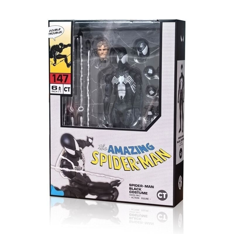 Spider-Man Black Suit Collectible Figure – Symbiote Edition Model | Geekzilla