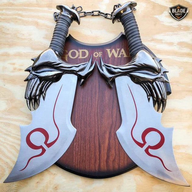 God of War "Blades of Chaos" Replica Set – Kratos Premium Metal Dual Blades