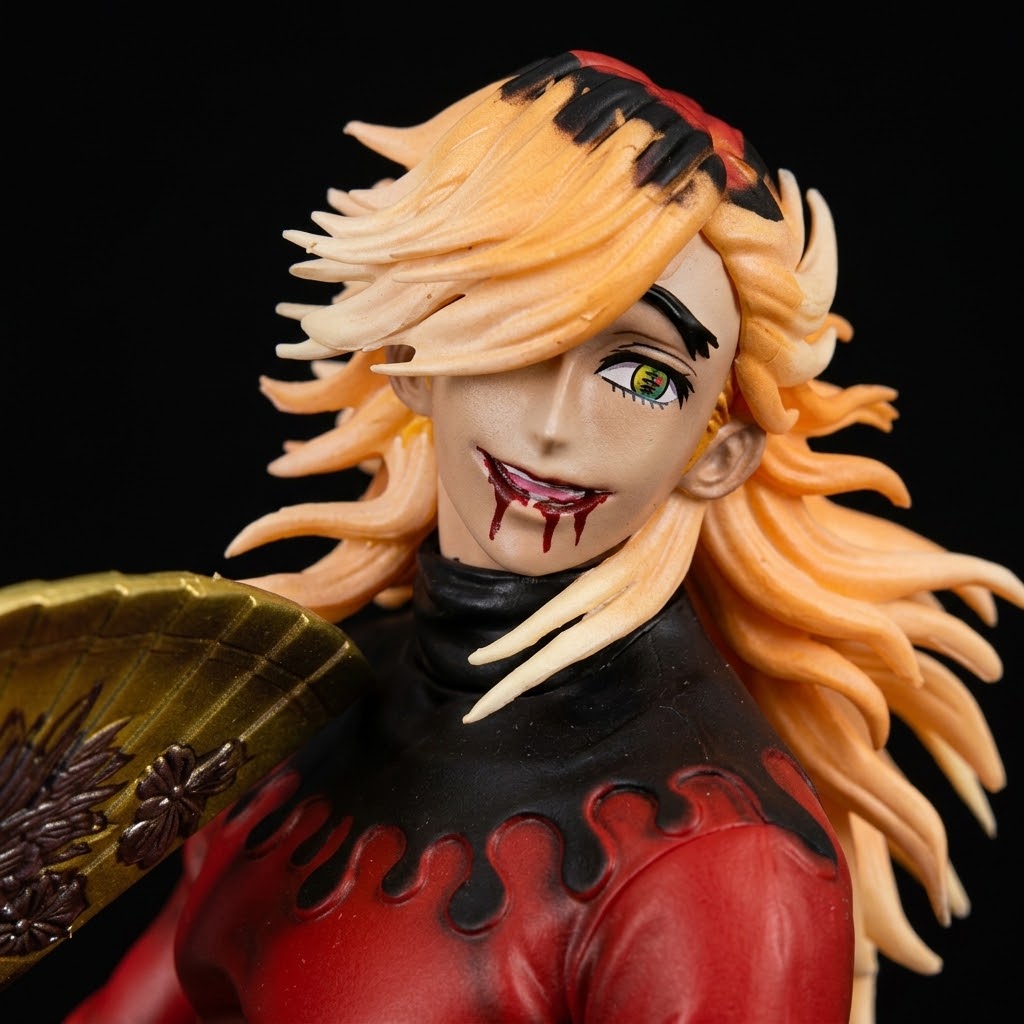 Demon Slayer: Kimetsu no Yaiba Doma (Douma) Upper Rank 2 Anime Action Figure with Golden Fans & Base