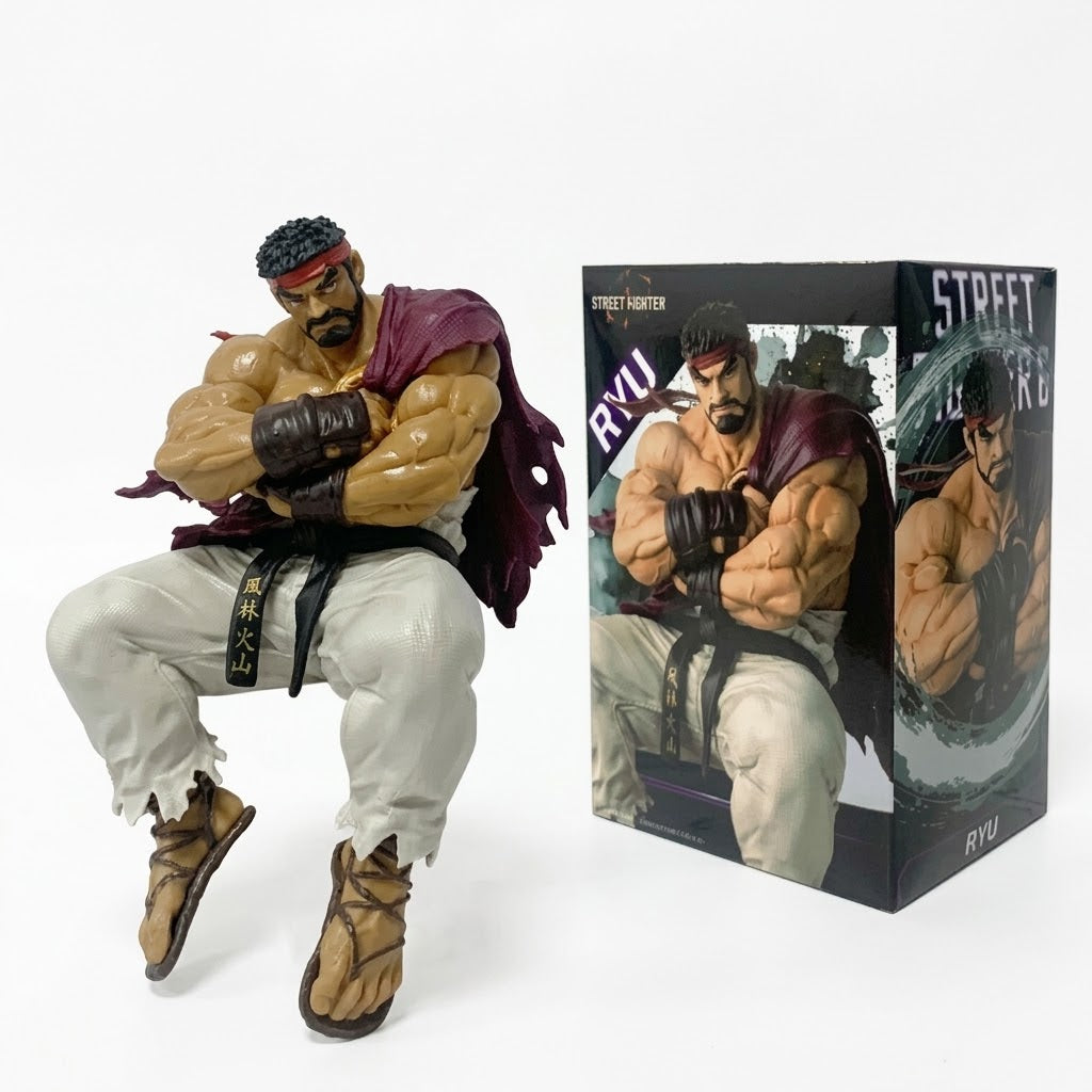 SEGA Street Fighter 6 Ryu Noodle Stopper Action Figure - Sitting Cape Version PVC Statue