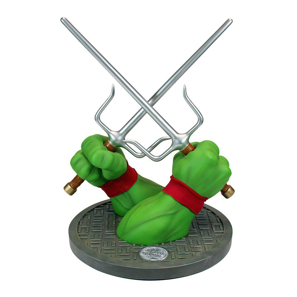 Premium TMNT Raphael Stainless Steel Sai Display Pair – Heavyweight Masterpiece Collectible Dual Daggers Set