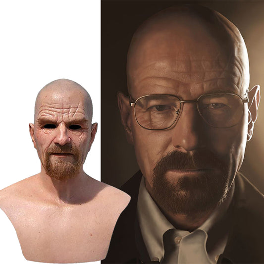 The Kingpin Walter White Hyper-Realistic Mask – Cinematic Crime Drama Cosplay & Collector Armor | Geekzilla