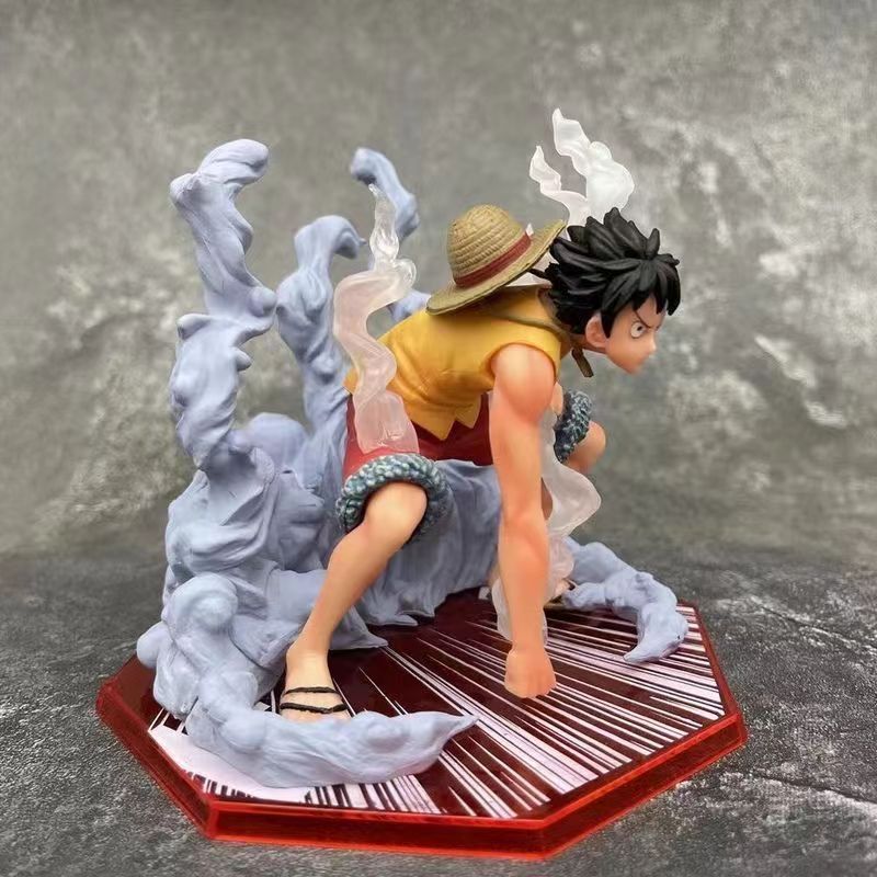 One Piece Monkey D. Luffy Gear 2 Action Figure – Premium Battle Stance Collectible | Geekzilla