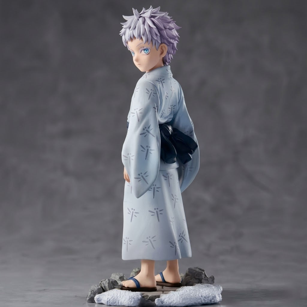 Jujutsu Kaisen Satoru Gojo Kid Ver. Anime Figure - Yukata Kimono Statue with Snow Rock Base