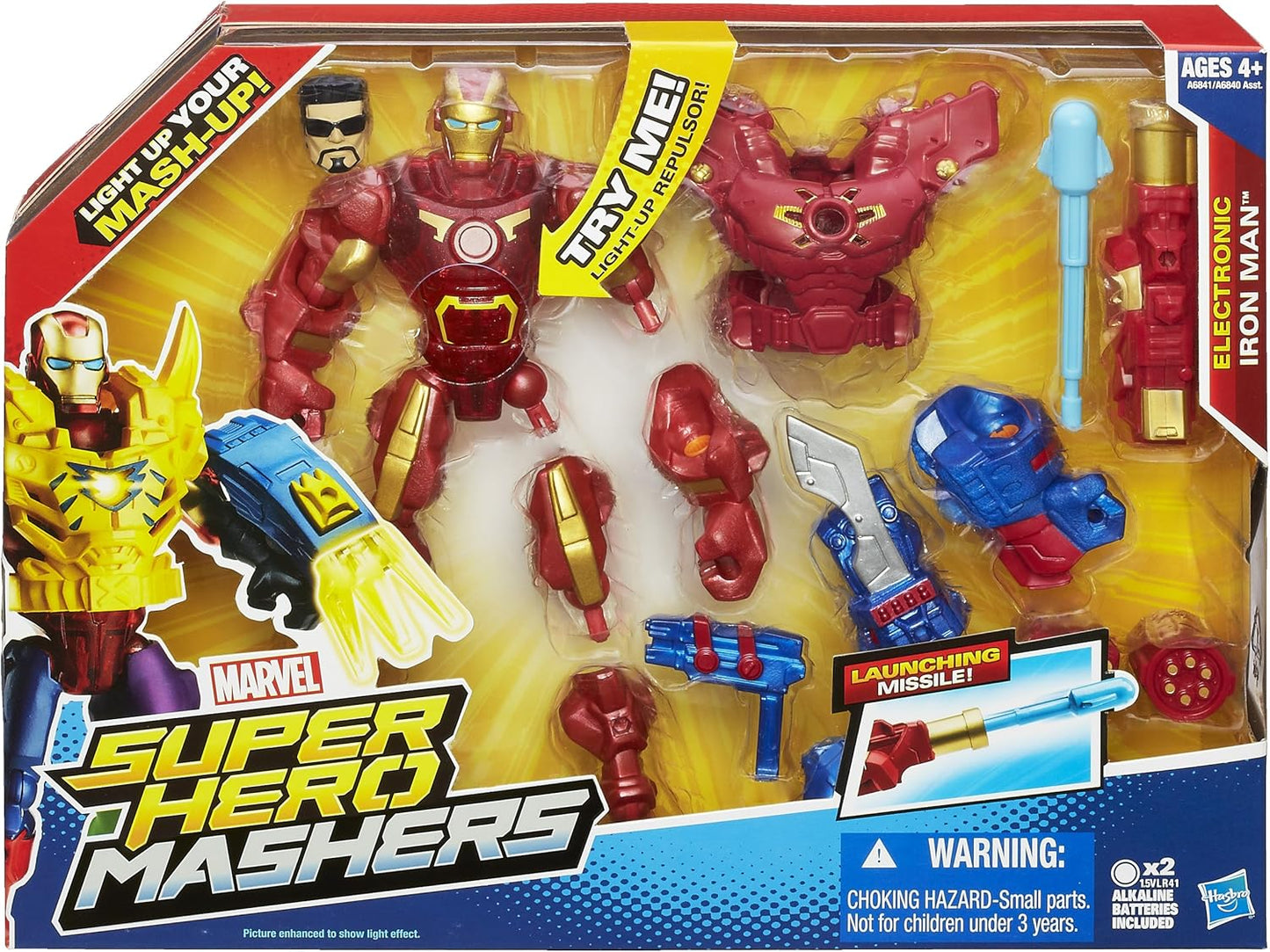 Marvel Super Hero Mashers Electronic Iron Man Action Figure – Interchangeable Build Set | Geekzilla