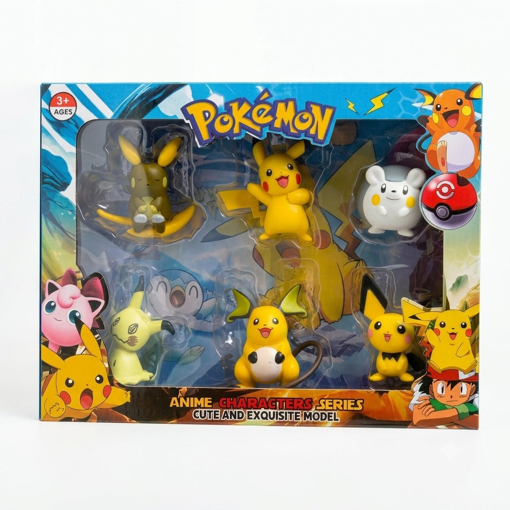 Pokémon Anime Characters Series Collector Action Figure Gift Set – 6-Piece Model Assortment | Geekzilla