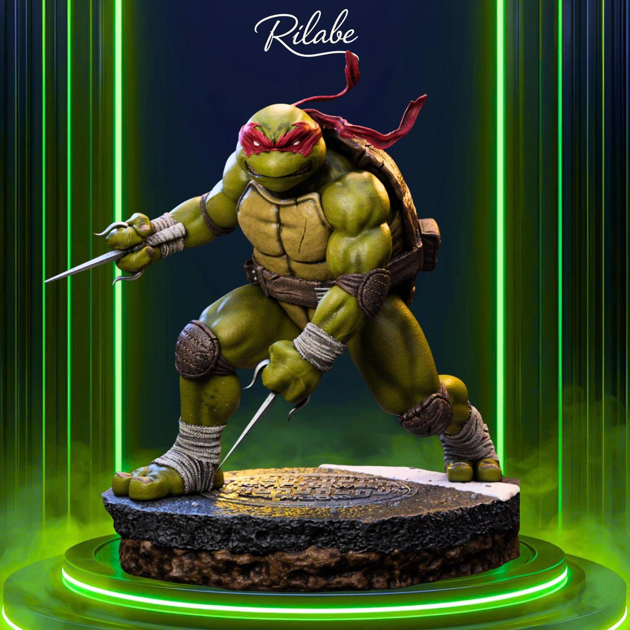 Premium TMNT Raphael Stainless Steel Sai Display Pair – Heavyweight Masterpiece Collectible Dual Daggers Set