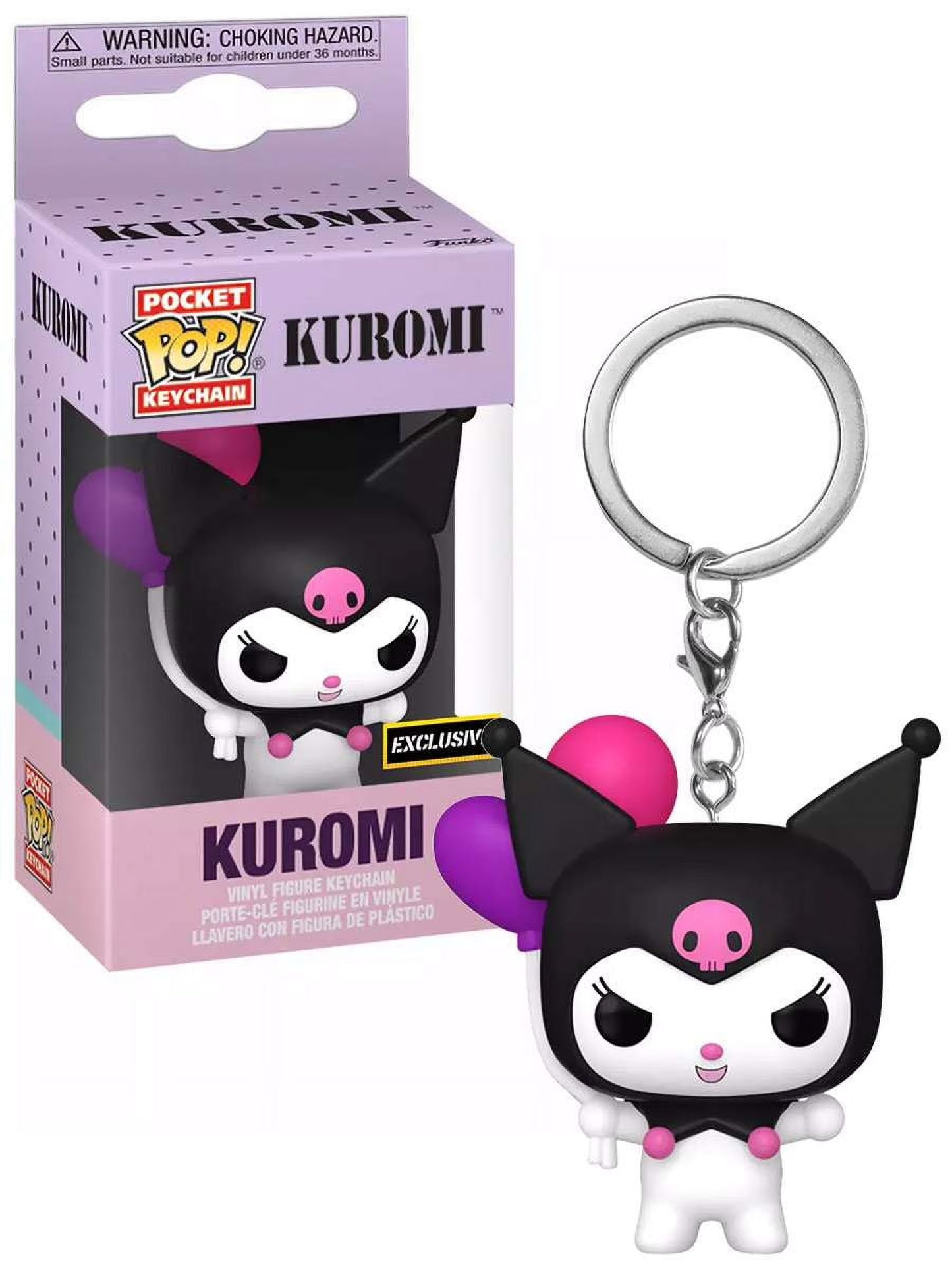 Kuromi with Balloons Sanrio Funko Pop! Keychain – Vinyl Figure Key Ring | Geekzilla