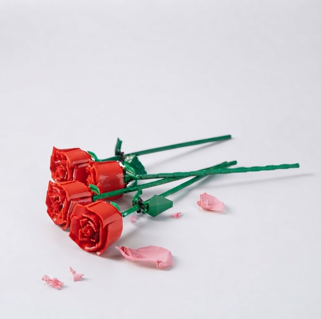 Eternal Rose Building Block Set | Everlasting Flower Toy Gift