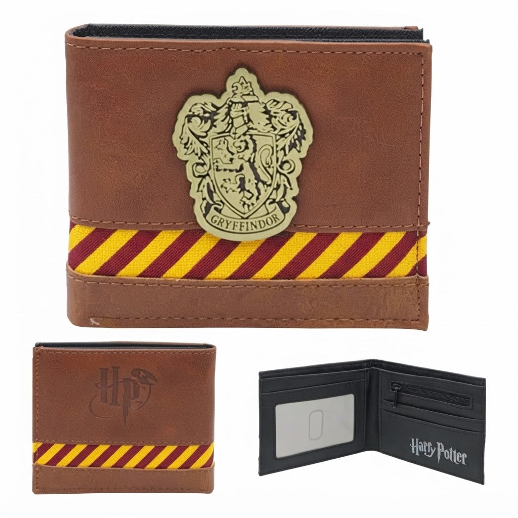 Harry Potter Gryffindor Crest Bi-fold Wallet with House Colors