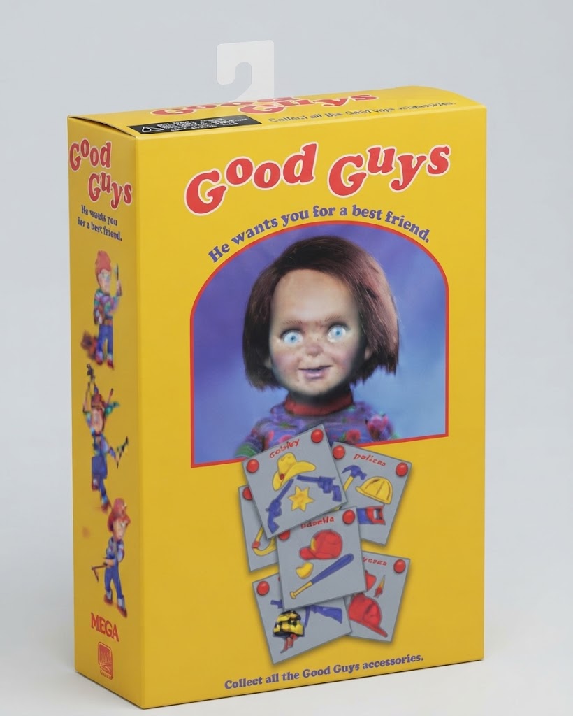 Good Guys Chucky Action Figure with Collector Accessories Box