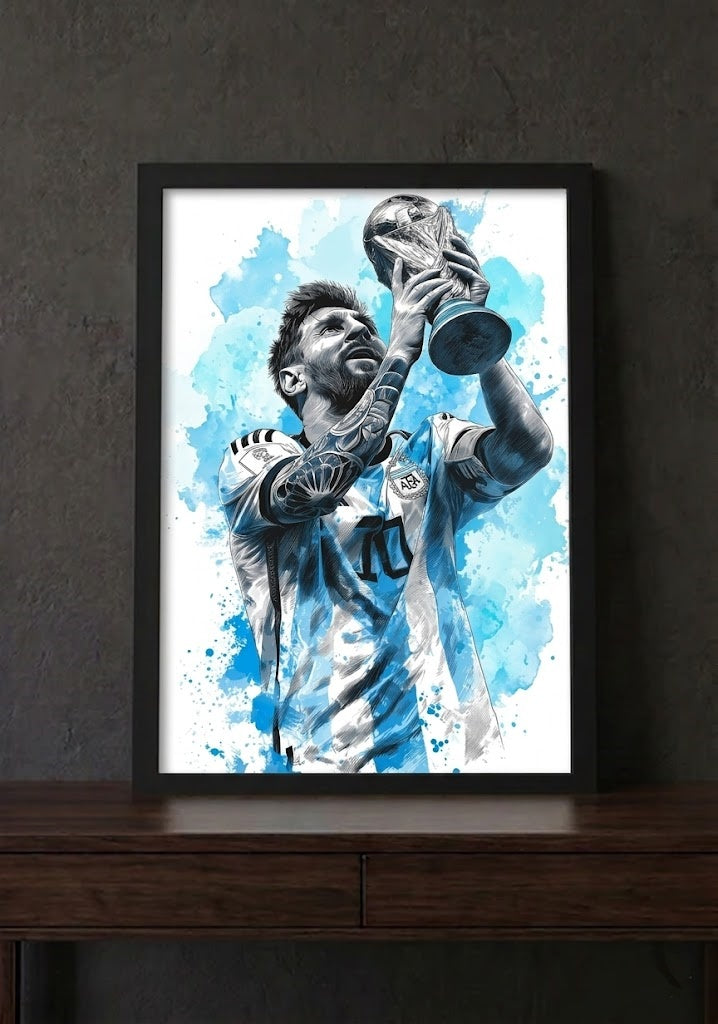 Football Icons Glass Frames – Premium Sports Wall Art & Legends | Geekzilla