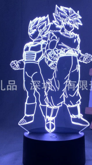 DRAGON BALL Z "SAIYAN RIVALS" 3D ILLUSION LED LAMP