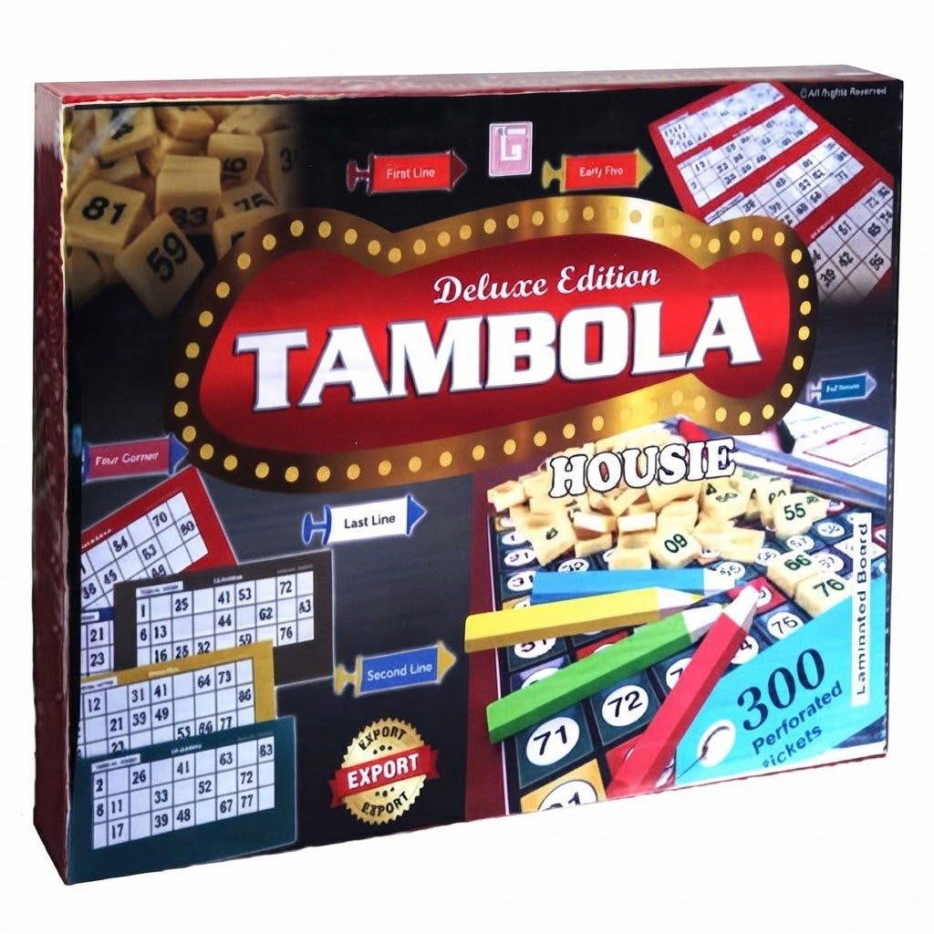 Deluxe Edition Tambola Housie Board Game – Complete Number Party Game Set | Geekzilla