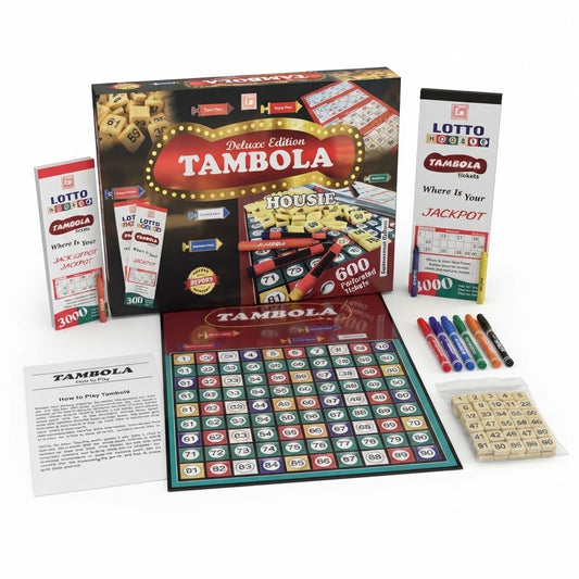 Deluxe Edition Tambola Housie Board Game – Complete Number Party Game Set | Geekzilla