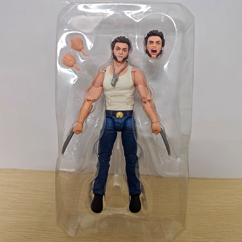 Marvel Legends Series Wolverine Logan Action Figure – Deadpool Legacy Collection Articulated Figure