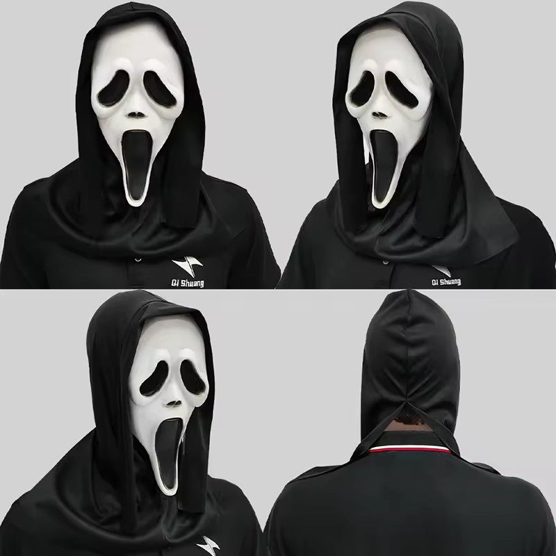 The Ghostface Cinematic Mask – Premium 90s Slasher Horror Cosplay | Geekzilla