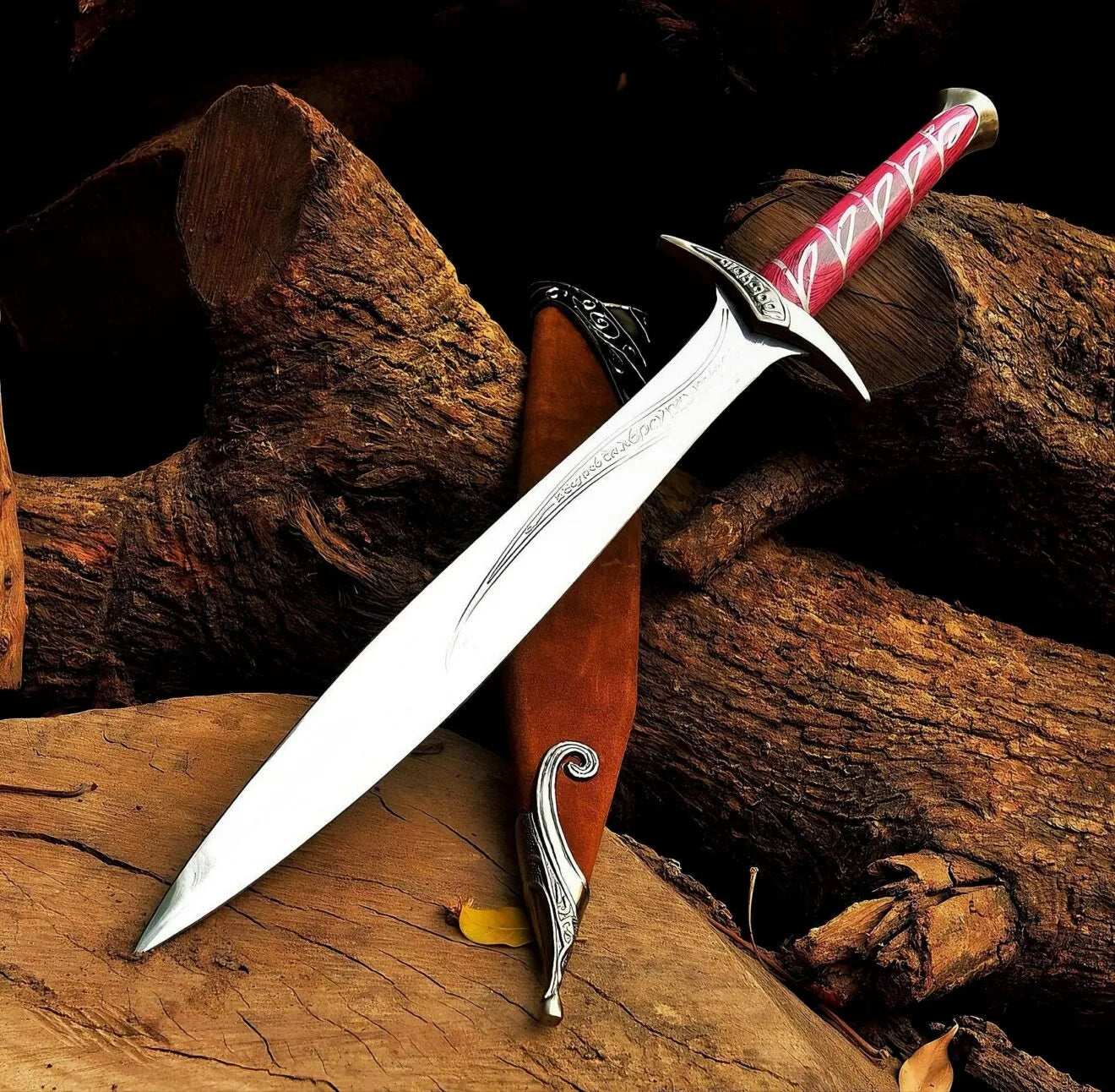 Lord of the Rings "Sting" Sword Replica – Premium Elven Blade of Bilbo & Frodo with sheath and wall mount stand