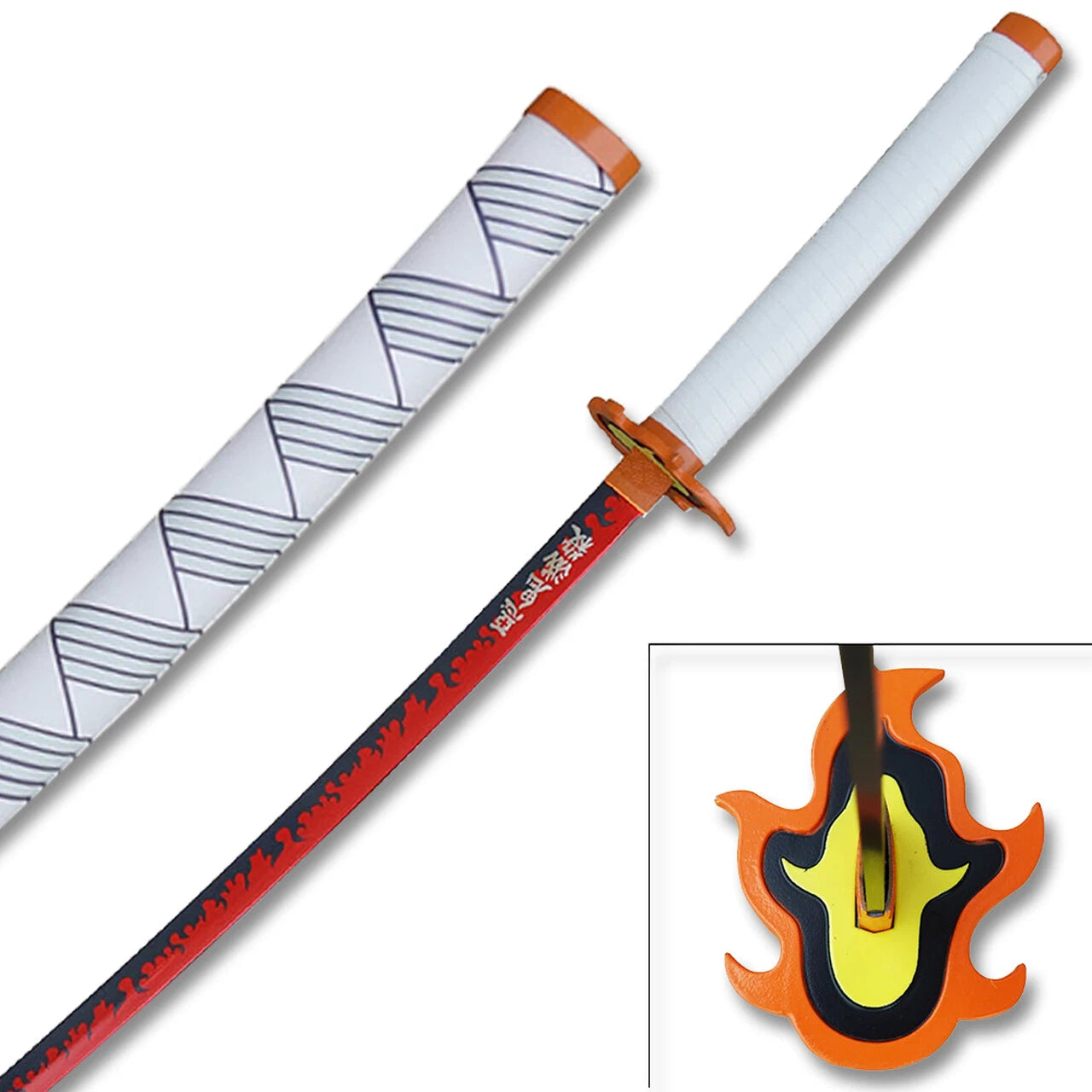 Premium Demon Slayer Hashira Nichirin Katana Replica – High-Quality Metallic Samurai Sword with Scabbard (Giyu, Rengoku, Tokito, Mitsuri)