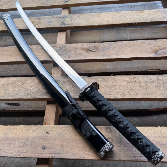 Handmade Steel Katana Sword Replica - Cosplay & Display Samurai Sword with Scabbard (Multiple Colors)