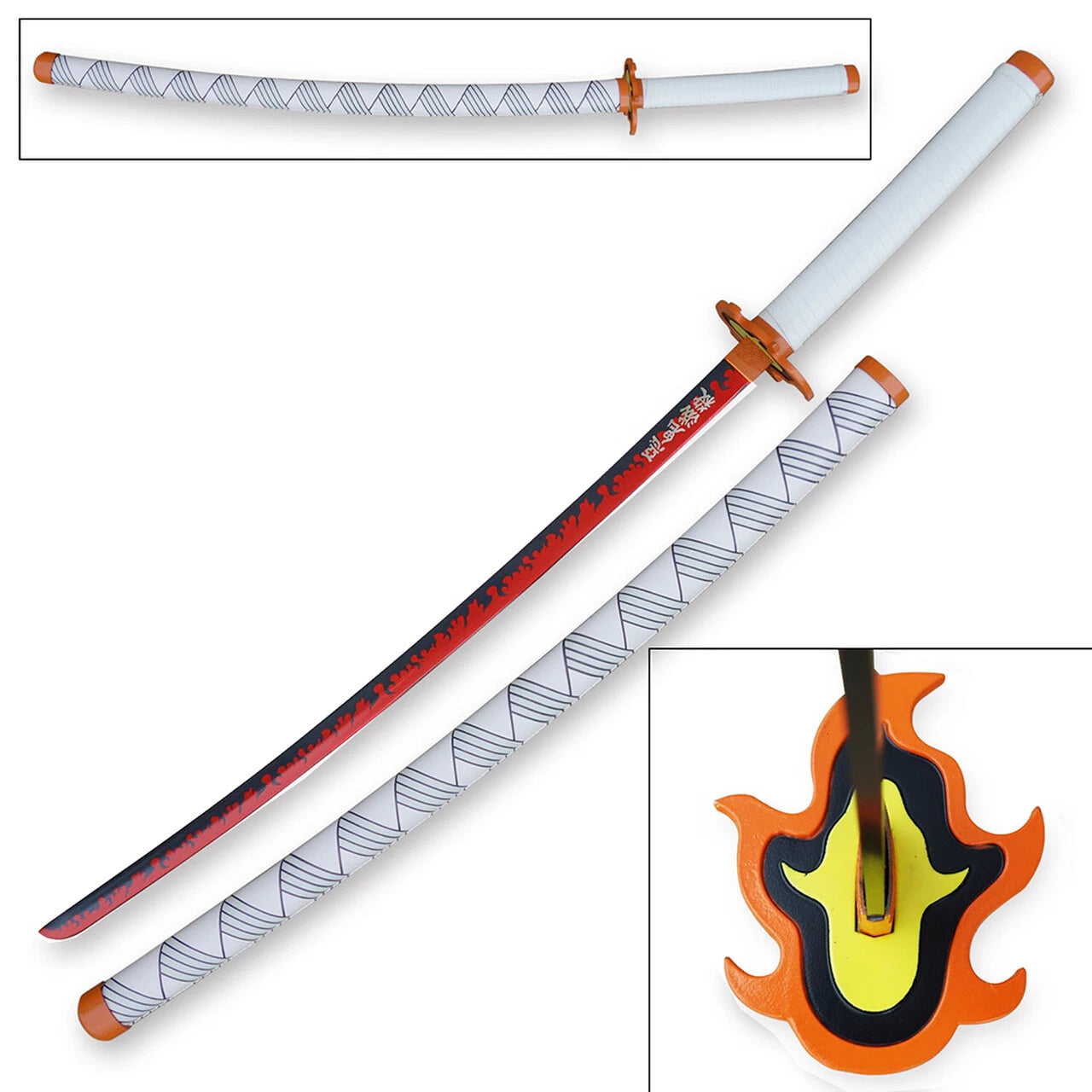 Premium Demon Slayer Hashira Nichirin Katana Replica – High-Quality Metallic Samurai Sword with Scabbard (Giyu, Rengoku, Tokito, Mitsuri)