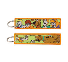 SCOOBY-DOO MYSTERY GANG EMBROIDERED CLOTH KEYCHAIN