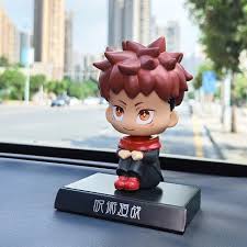 Jujutsu Kaisen Chibi Bobblehead Figure – Satoru Gojo & Yuji Itadori Car Dashboard Toy