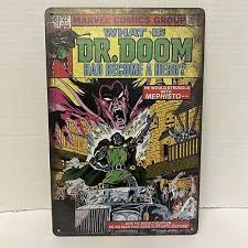 Doctor Doom "What If?" Vintage Comic Metal Poster