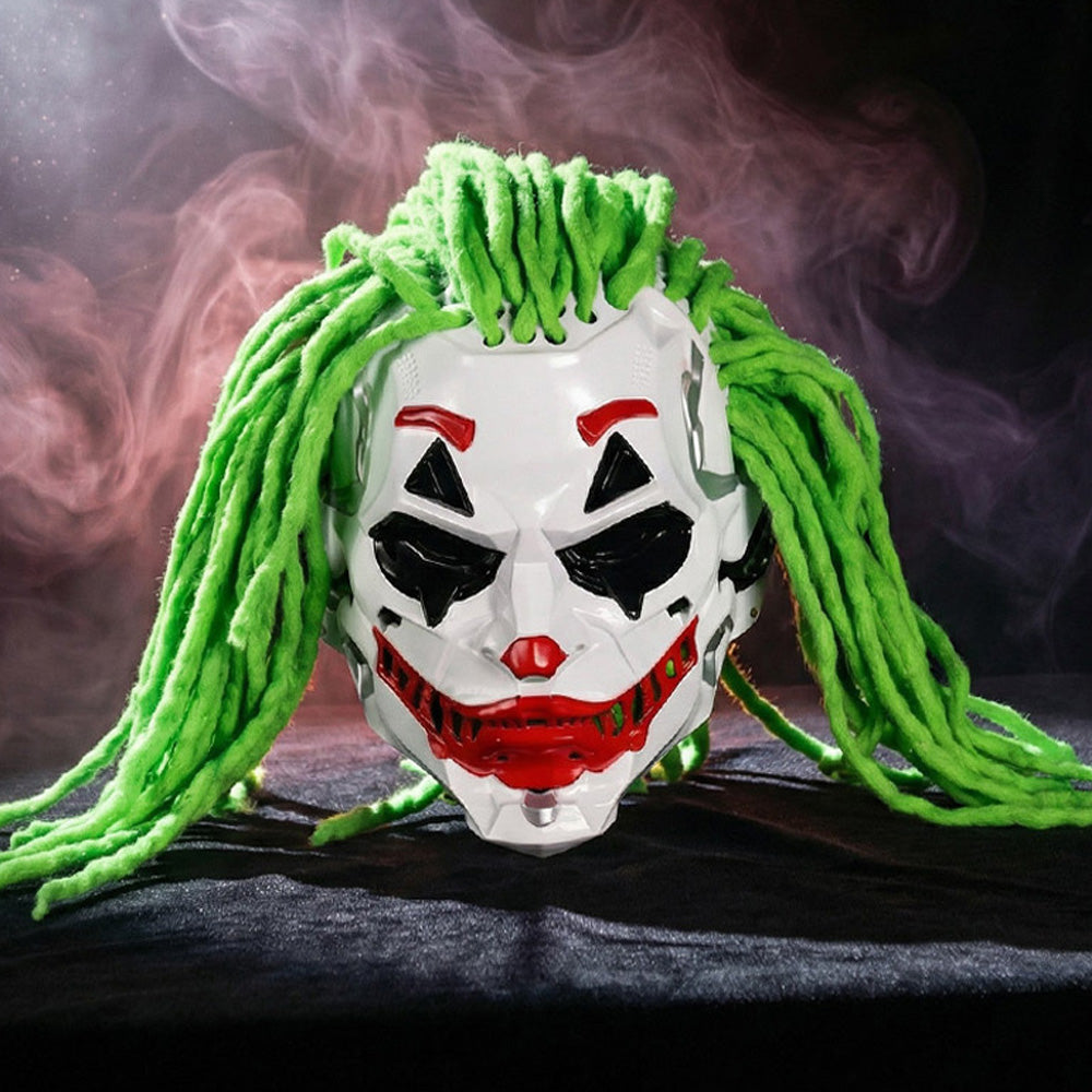 The Cyber Joker Tactical Mask – Premium Futuristic Sci-Fi Cosplay Gear | Geekzilla