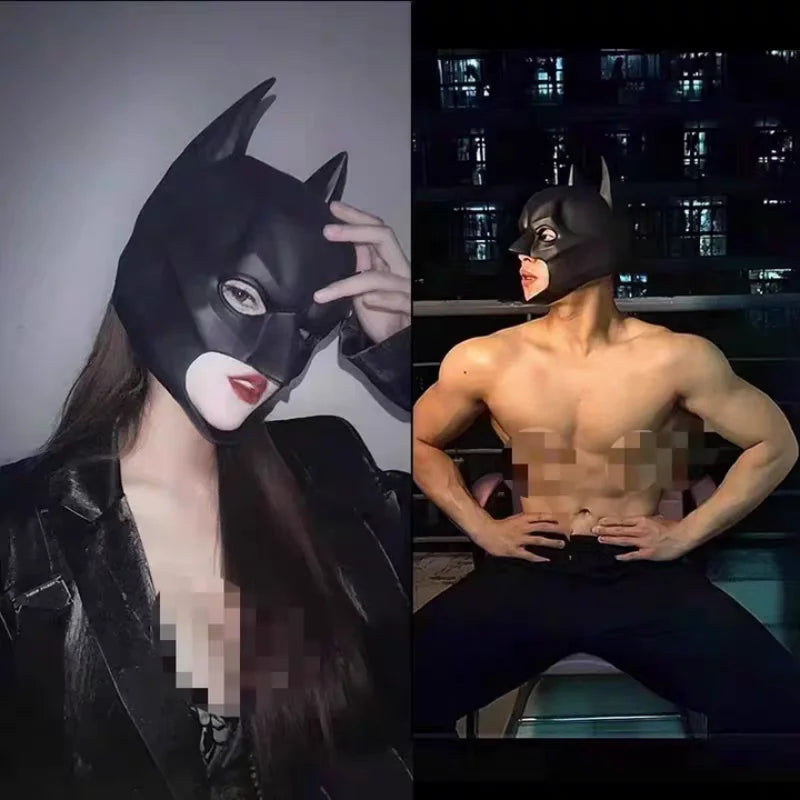 The Dark Knight Tactical Cowl – Premium Matte Black Vigilante Cosplay Armor | Geekzilla