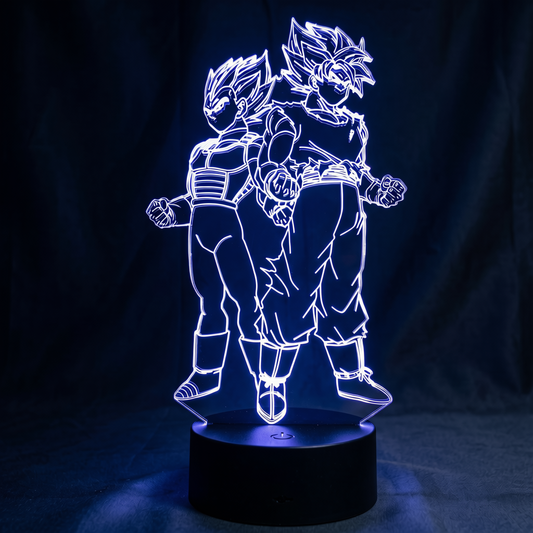 DRAGON BALL Z "SAIYAN RIVALS" 3D ILLUSION LED LAMP