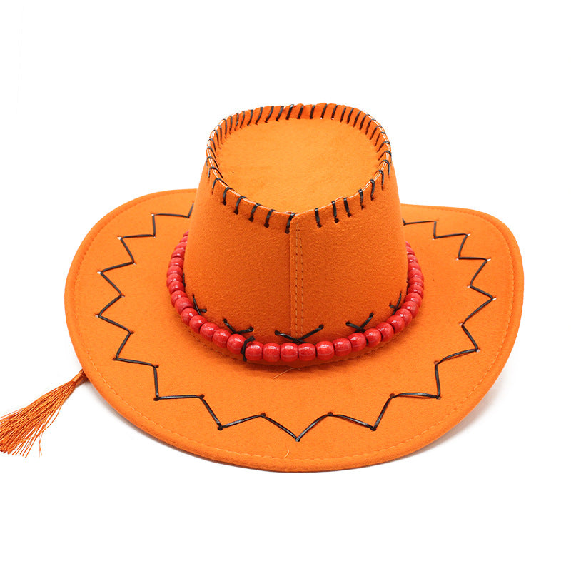 Portgas D. Ace Cowboy Hat | One Piece Anime Cosplay Accessory with Badges | Geekzillaa