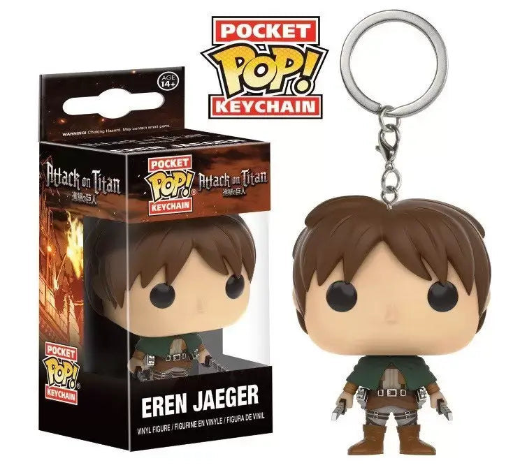 Attack on Titan Funko Pop! Keychain Assortment – Collectible Anime Vinyl Key Ring | Geekzilla
