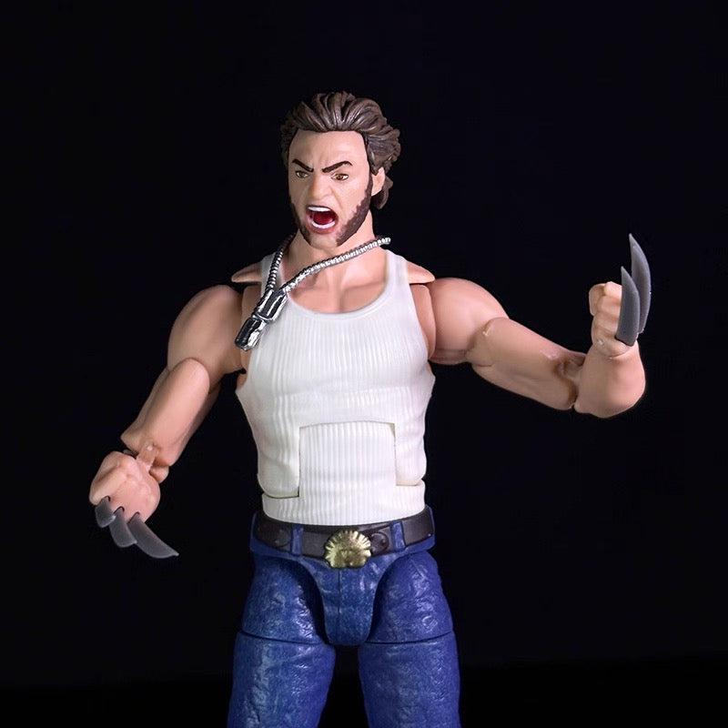 Marvel Legends Series Wolverine Logan Action Figure – Deadpool Legacy Collection Articulated Figure