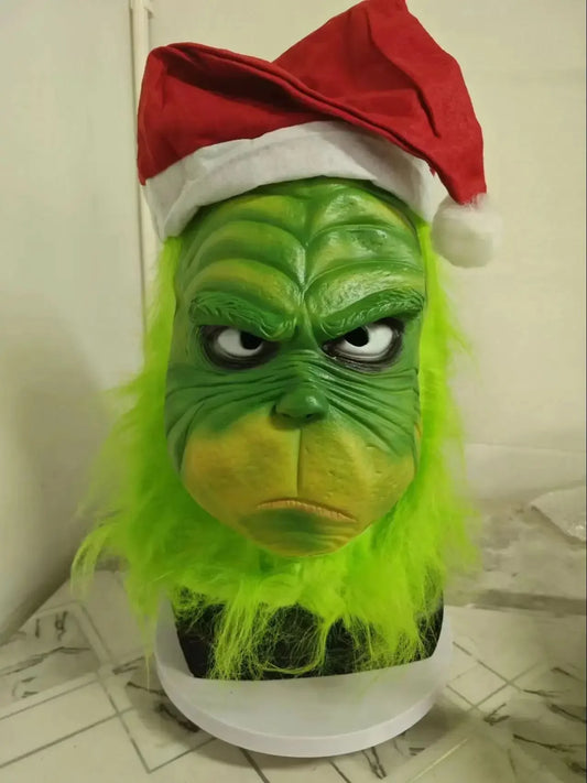 The Mean One Hyper-Realistic Mask – Premium Whoville Holiday Villain Cosplay | Geekzilla