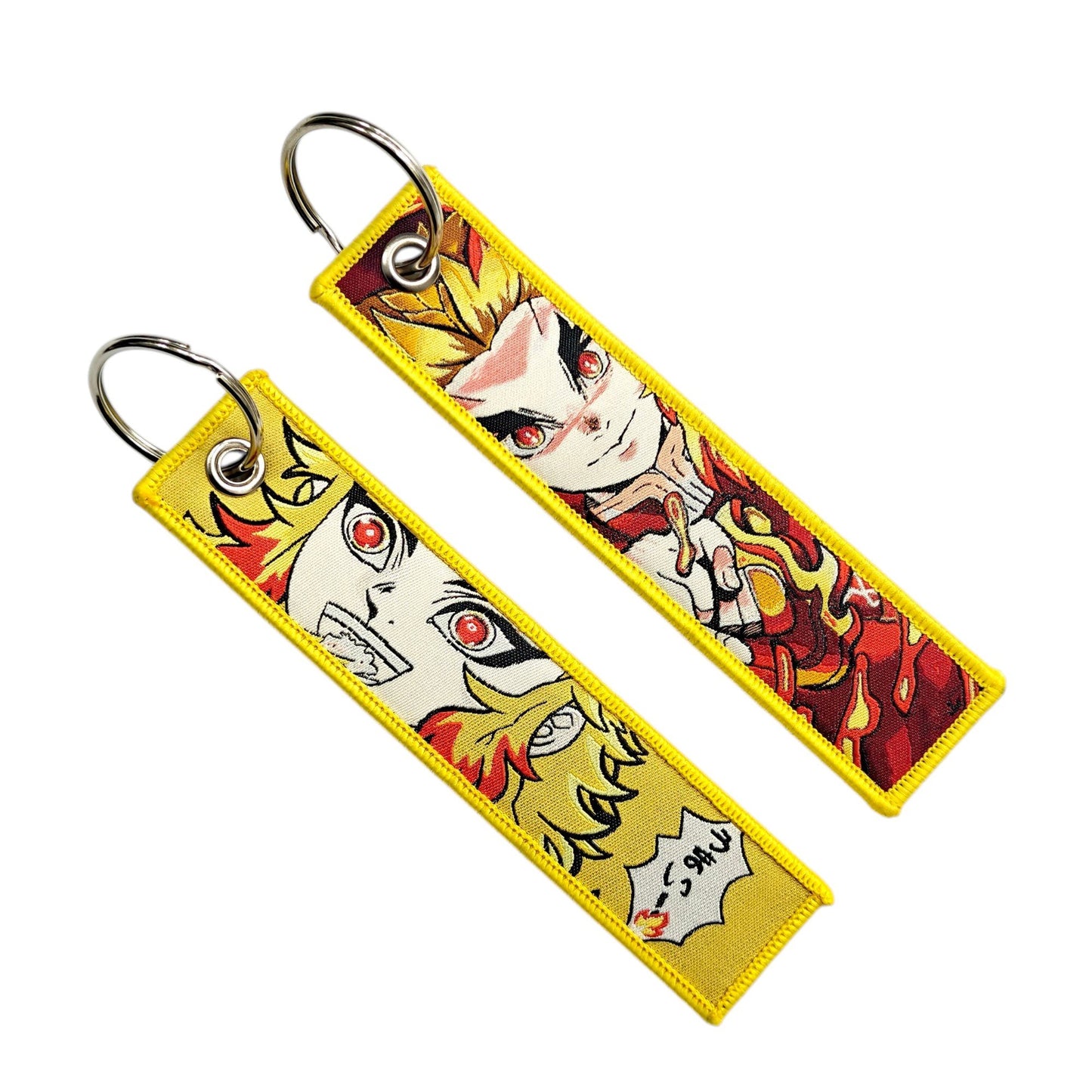 🗡️ Demon Slayer "Breath Style" Embroidered Cloth Keychains