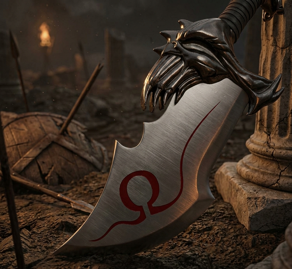 God of War "Blades of Chaos" Replica Set – Kratos Premium Metal Dual Blades