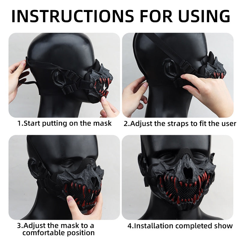 Tactical Fang Half Face Mask Assortment – Airsoft Protective Gear | Geekzilla