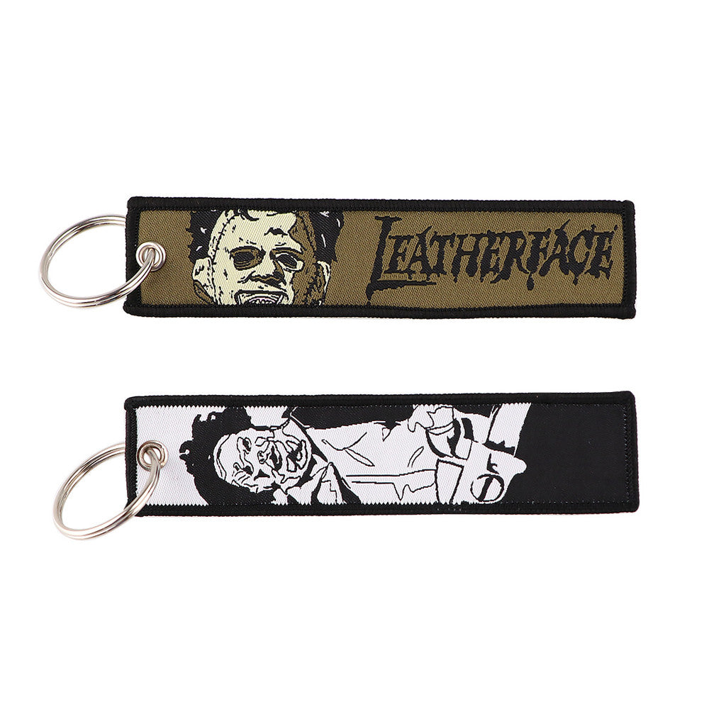 LEATHERFACE EMBROIDERED CLOTH KEYCHAIN