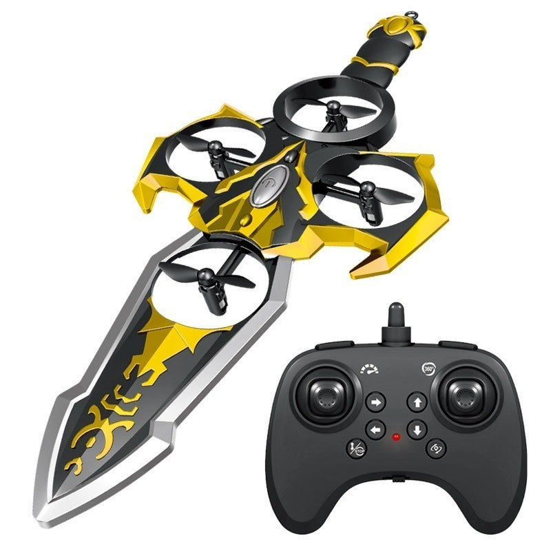 RC Flying Sword Drone – Dual Color Edition 2.4GHz Stunt Quadcopter | Geekzilla