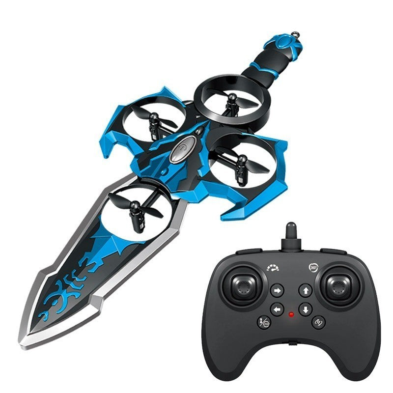 RC Flying Sword Drone – Dual Color Edition 2.4GHz Stunt Quadcopter | Geekzilla