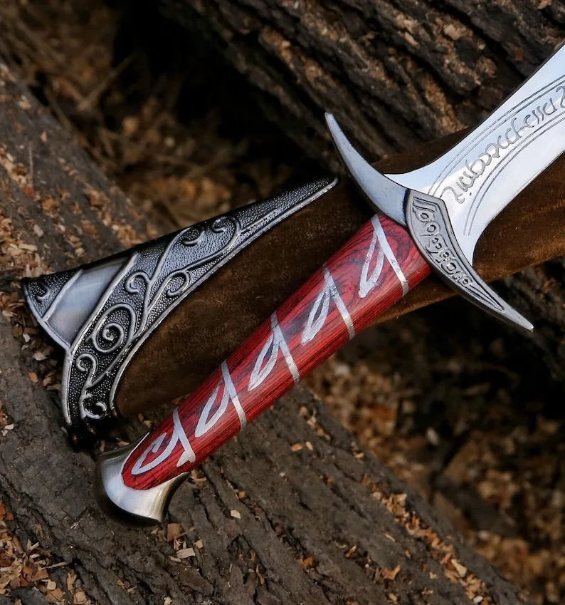 Lord of the Rings "Sting" Sword Replica – Premium Elven Blade of Bilbo & Frodo with sheath and wall mount stand