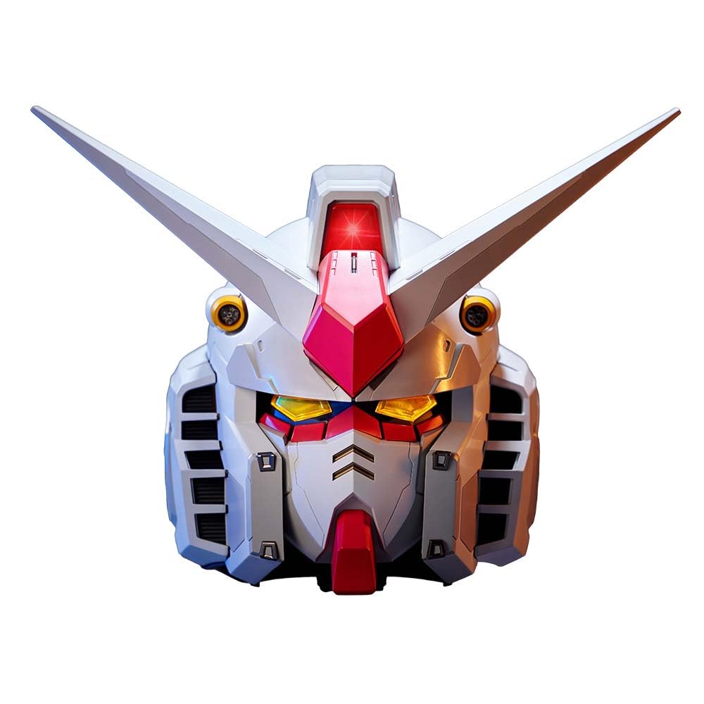 Mecha Gundam Head Bust Collectible Model – LED Light-Up Sci-Fi Display Figurine | Geekzilla